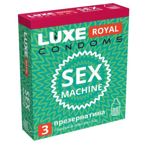 Презервативы Luxe Royal Sex Machine 3 шт Презервативы Luxe Royal Sex Machine 3 шт