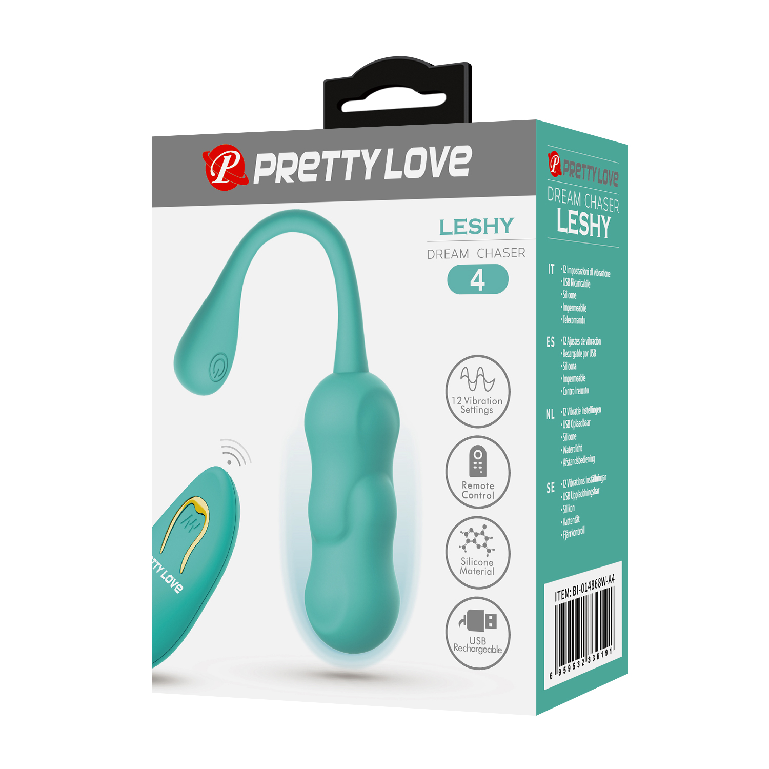 Виброяйцо необычной формы Pretty Love Leshy бирюзовое фото 9 Виброяйцо необычной формы Pretty Love Leshy бирюзовое фото 9
