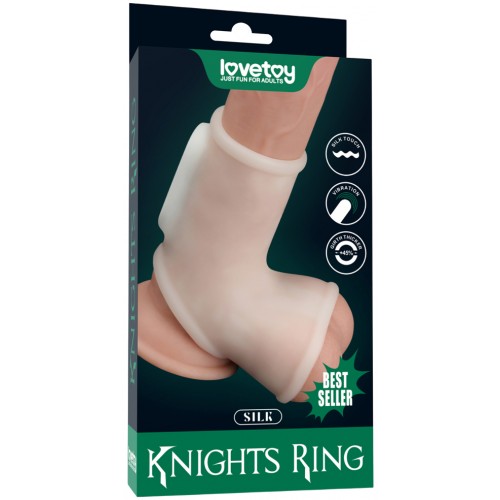 Вибронасадка на пенис и мошонку Vibrating Silk Knights Ring Вибронасадка на пенис и мошонку Vibrating Silk Knights Ring