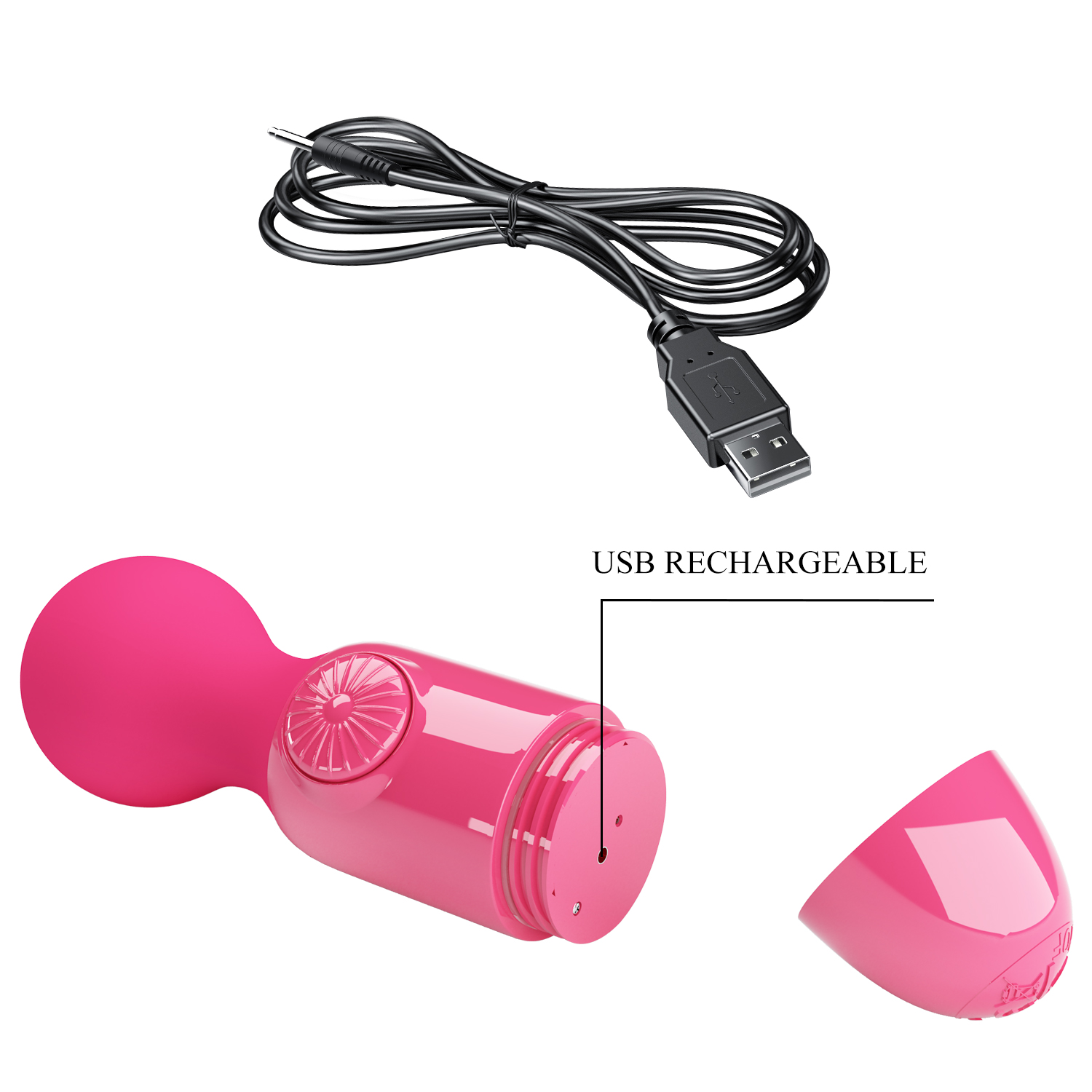 Вибромассажер Pretty Love Mini Stick Розовый фото 6 Вибромассажер Pretty Love Mini Stick Розовый фото 6