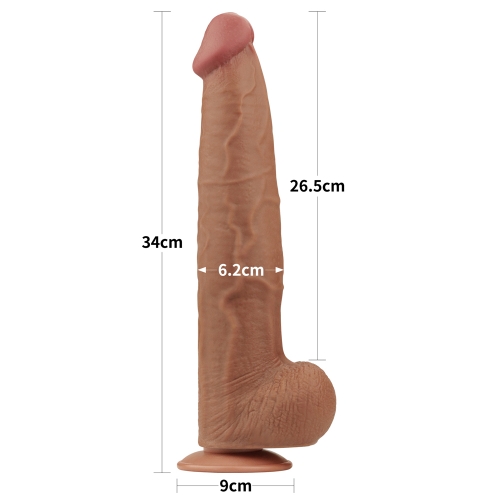 Реалистичный фаллоимитатор-мулат на присоске Lovetoy Sliding-Skin Dual Layer Dong 34 см фото 5 Реалистичный фаллоимитатор-мулат на присоске Lovetoy Sliding-Skin Dual Layer Dong 34 см фото 5