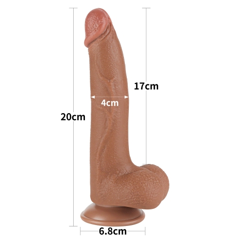 Реалистичный фаллоимитатор на присоске Sliding Skin Dual Layer Dong 20 см фото 5 Реалистичный фаллоимитатор на присоске Sliding Skin Dual Layer Dong 20 см фото 5
