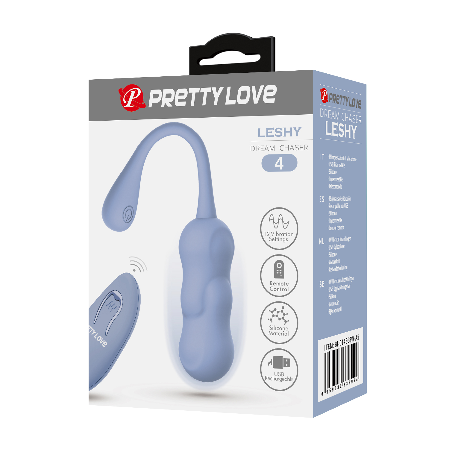 Виброяйцо необычной формы Pretty Love Leshy голубое фото 9 Виброяйцо необычной формы Pretty Love Leshy голубое фото 9