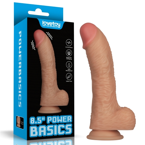 Перезаряжаемый вибратор реалистичный Power Basics 22 см Перезаряжаемый вибратор реалистичный Power Basics 22 см