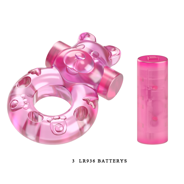 Эрекционное кольцо с вибрацией Baile Pink Dog-Head фото 7 Эрекционное кольцо с вибрацией Baile Pink Dog-Head фото 7