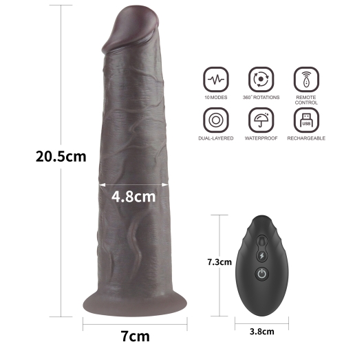 Реалистичный фаллоимитатор Dual Layer Silicone Nature Cock 20 см фото 2 Реалистичный фаллоимитатор Dual Layer Silicone Nature Cock 20 см фото 2