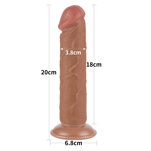 Двухслойный реалистичный фаллоимитатор Sliding Skin Dual Layer Dong 20 cv фото 2 Двухслойный реалистичный фаллоимитатор Sliding Skin Dual Layer Dong 20 cv фото 2