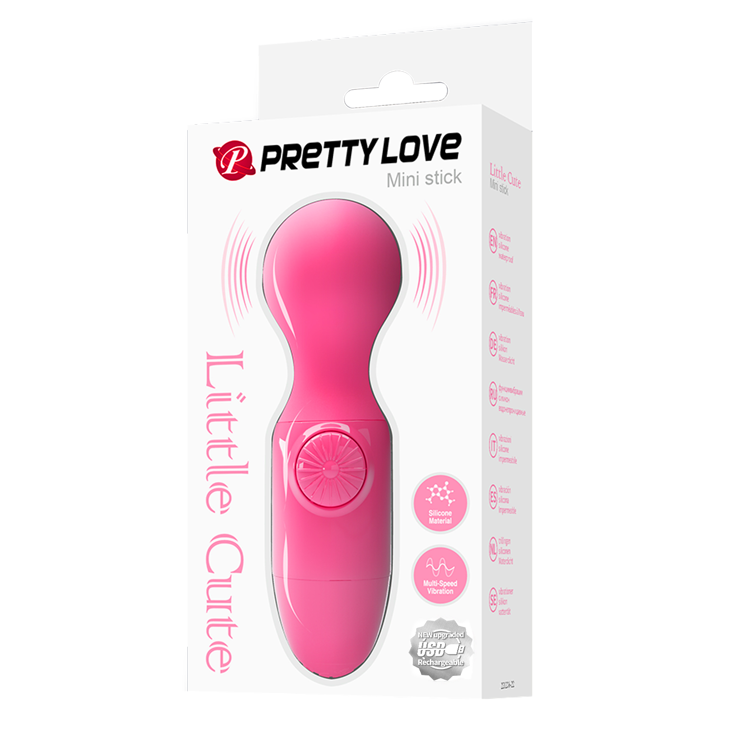 Вибромассажер Pretty Love Mini Stick Розовый фото 8 Вибромассажер Pretty Love Mini Stick Розовый фото 8