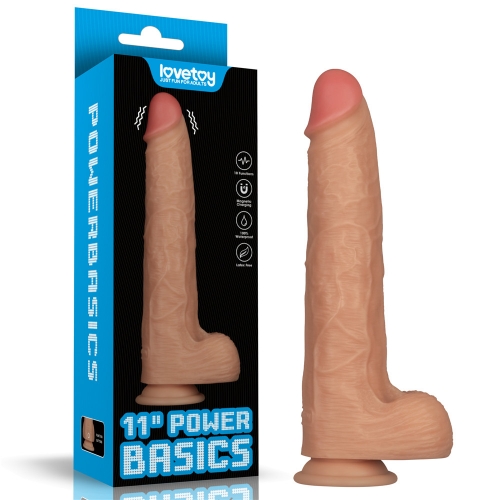Перезаряжаемый вибратор реалистичный Power Basics 28 см Перезаряжаемый вибратор реалистичный Power Basics 28 см