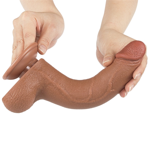 Реалистичный фаллоимитатор на присоске Sliding Skin Dual Layer Dong 20 см фото 3 Реалистичный фаллоимитатор на присоске Sliding Skin Dual Layer Dong 20 см фото 3