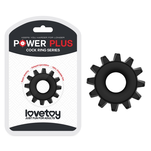 Эрекционное кольцо Черное POWER PLUS (1шт) Эрекционное кольцо Черное POWER PLUS (1шт)