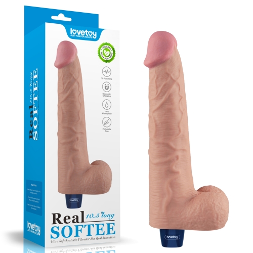 Реалистичный вибратор REAL SOFTEE 27 см Реалистичный вибратор REAL SOFTEE 27 см