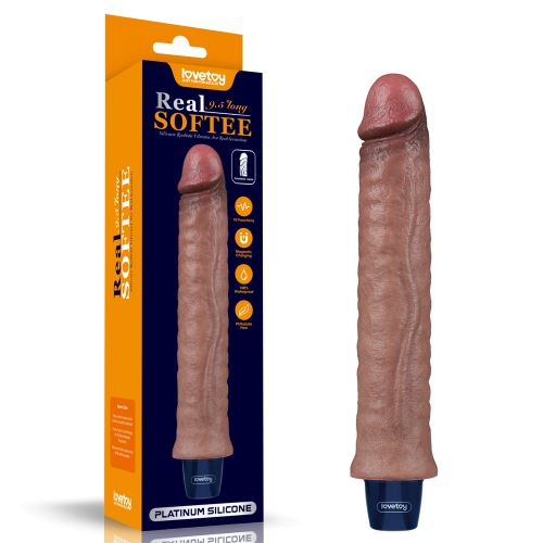 Реалистичный вибратор REAL SOFTEE 24 см Реалистичный вибратор REAL SOFTEE 24 см