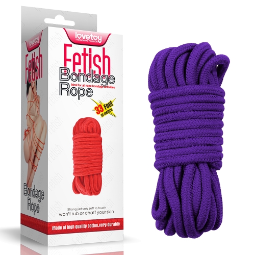 Пурпурная веревка для бондажа Fetish Bondage Rope 10 метров Пурпурная веревка для бондажа Fetish Bondage Rope 10 метров