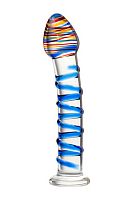 Нереалистичный фаллос Sexus Glass из стекла