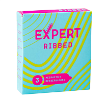 Презервативы ребристые EXPERT Ribbed (3 шт)