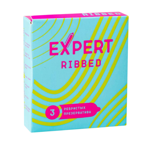 Презервативы ребристые EXPERT Ribbed (3 шт)