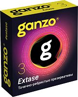Презервативы точечно-ребристые Ganzo Extase (3 шт)