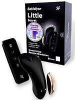 Клиторальный смарт-вибростимулятор для ношения черный Little Secret Satisfyer 