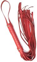 Плетка из натуральной кожи красная Erotoys Fetish line, Ero-110r