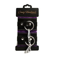 Оковы прямоугольные с мягкой фиолетовой подкладкой Crazy Handmade