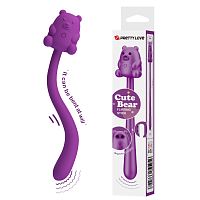 Гибкий вибратор Pretty Love Cute Bear Фиолетовый