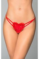 Стринги красные с сердечком SoftLine Collection, S/L