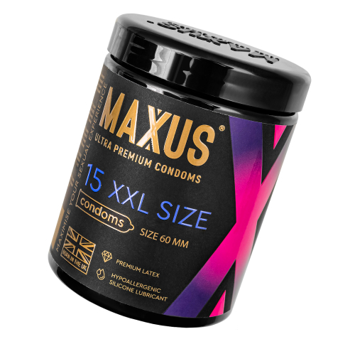 Презервативы Maxus XXL увеличенного размера в пластиковом кейсе (15 шт) Презервативы Maxus XXL увеличенного размера в пластиковом кейсе (15 шт)