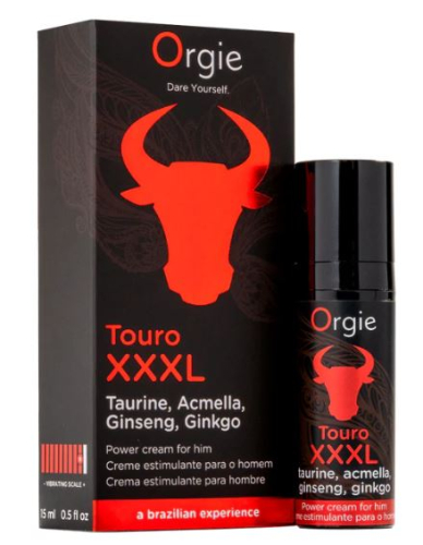 Возбуждающий крем для мужчин с эффектом вибрации ORGIE Touro XXXL 15 мл