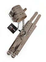 Наручники из натуральной кожи бежевые Erotoys Fetish line, Ero-125Br