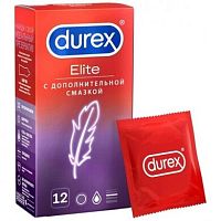 Презервативы Durex Elite тонкие с дополнительной смазкой (12 шт)