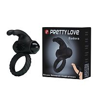 Эрекционное кольцо с вибрацией Pretty Love Eudora 