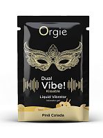 Съедобный жидкий вибратор со вкусом "Пина Колада" Orgie DUAL VIBE! KISSABLE 1 мл