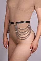 Пояс из натуральной кожи с цепями Erotoys Fetish line, Ero-54
