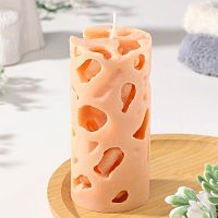 Свеча ароматическая декоративная "Ажурная" Корица (6*12 см)