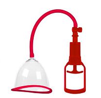 Вакуумная помпа для груди красная Breast Pumps Erozon