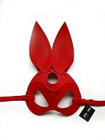 Маска Зайчика из натуральной кожи красная Erotoys Fetish line, Ero-81r