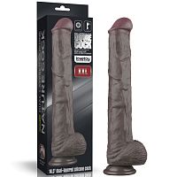 Фаллоимитатор гибкий на присоске Bendable Silicone Cock XXL 37,5 см