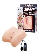 Искусственная вагина с вибрацией и пультом управления Anthea Magic Flesh Baile