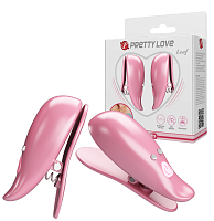 Виброклипсы для сосков Pretty Love Leaf