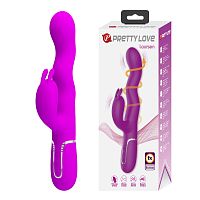 Вибратор-кролик с ротацией Pretty Love Laursen Розовый