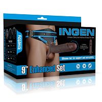 Фаллопротез на ремнях Ingen 9'' Enhanced Set L/XL/2XL