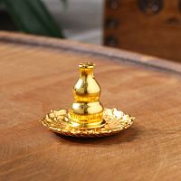 Подставка для благовоний палочек и спиралей "Цветок" золотая