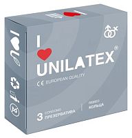 Презервативы с рифленой поверхностью Unilatex RIBBED (3 шт)