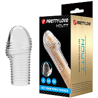 Насадка на пенис с рельефной текстурой Pretty Love Hoytt 