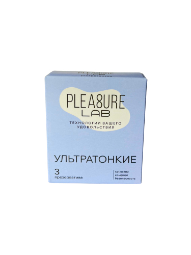 Презервативы ультратонкие Pleasure Lab (3 шт) Презервативы ультратонкие Pleasure Lab (3 шт)