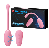 Виброяйцо с электростимуляцией и беспроводным пультом Pretty Love Shock Fun 