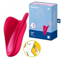 Перезаряжаемый вибратор на палец красный High Fly Satisfyer 