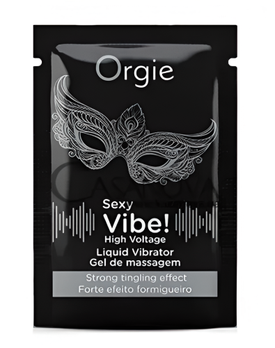 Жидкий вибратор с усиленным эффектом вибрации ORGIE Sexy Vibe High Voltage 1 мл