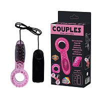 Виброкольцо с текстурированной поверхностью и пультом Baile Couples Collection